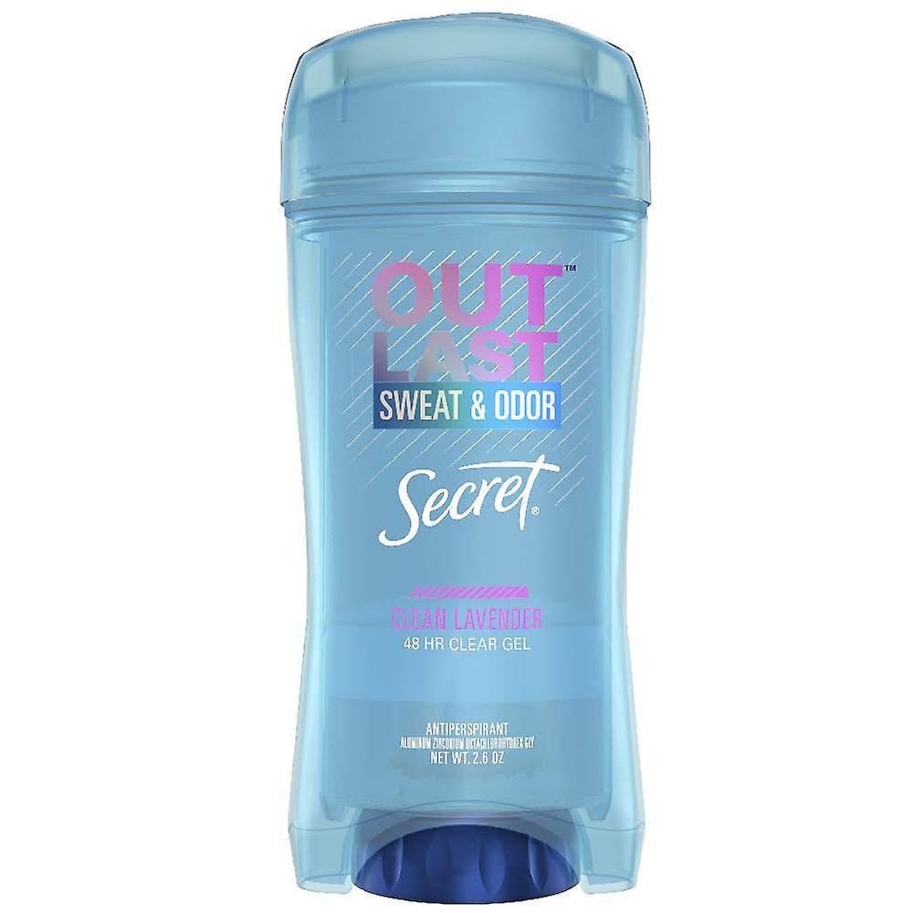Secret Outlast Xtend Technology Clear Gel Deodorant - Clean Lavender, 2.6oz