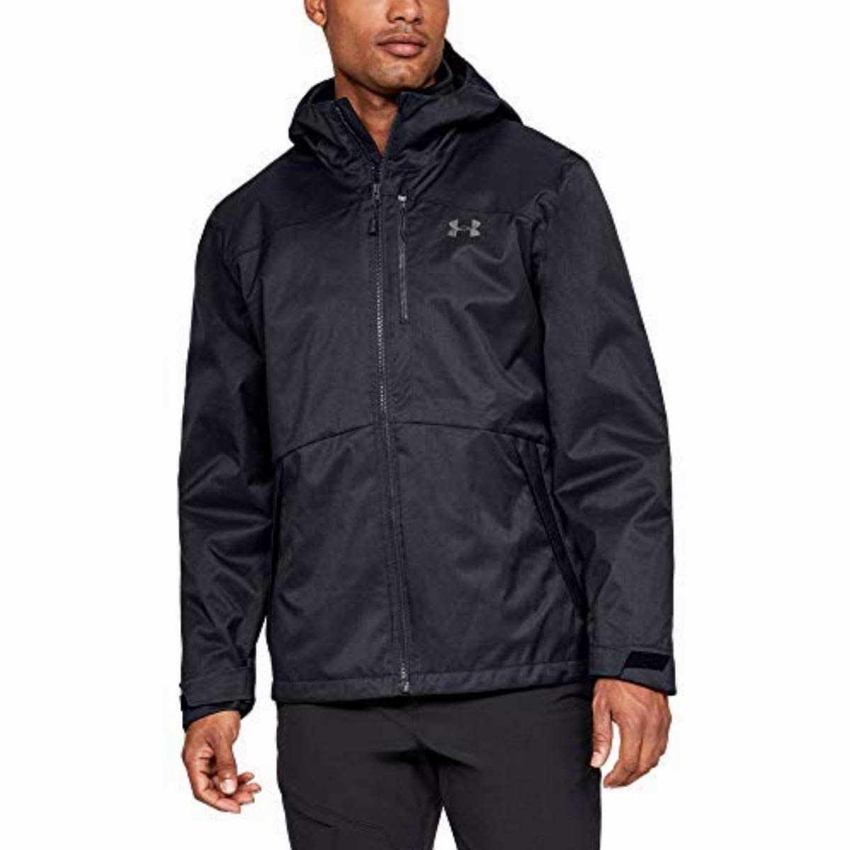 Under Armour Men's Porter 3-in-1 Jacket , Black (001)/Charcoal , Small