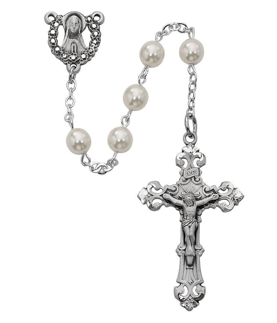 McVan R274lf 6 mm Pearl Madonna Rosary