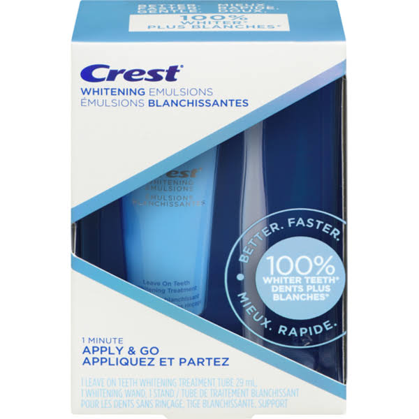 CREST Whitening Emulsions With Wand Applicator, Apply & Go Teeth Whitening, 29 Ml