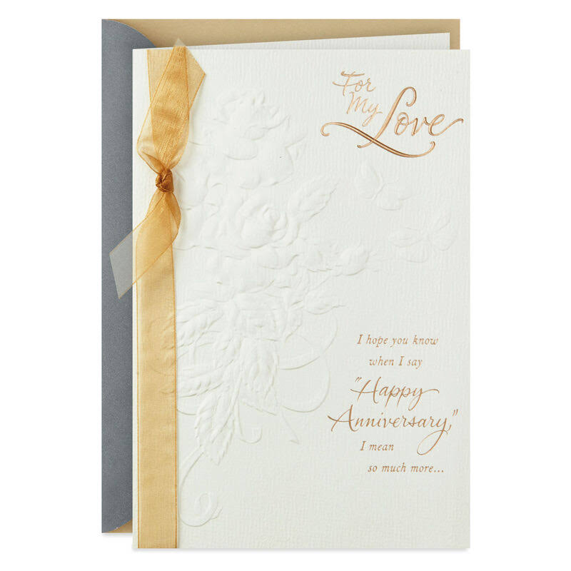 Hallmark Anniversary Card, You're The Love of My Life Anniversary Card