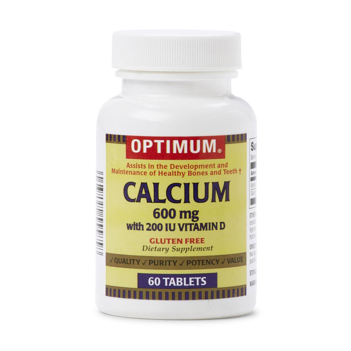 Plus Pharma Calcium + D3, 600 mg/200 IU, 60 Tabs