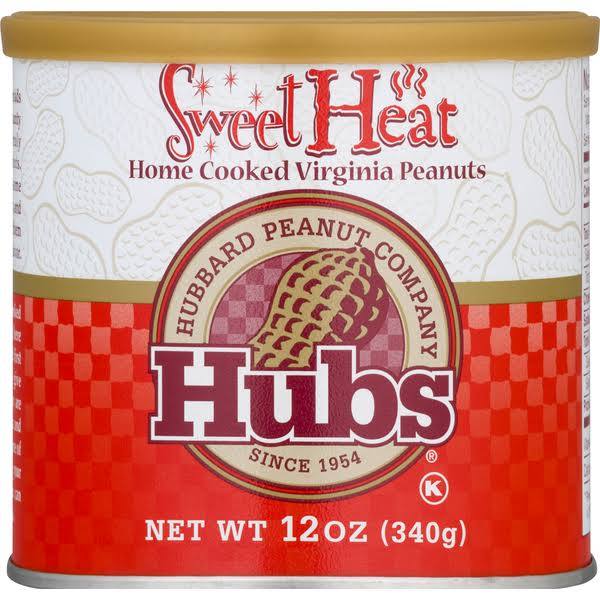 Hubs Virginia Peanuts, Home Cooked, Sweet Heat - 12 oz