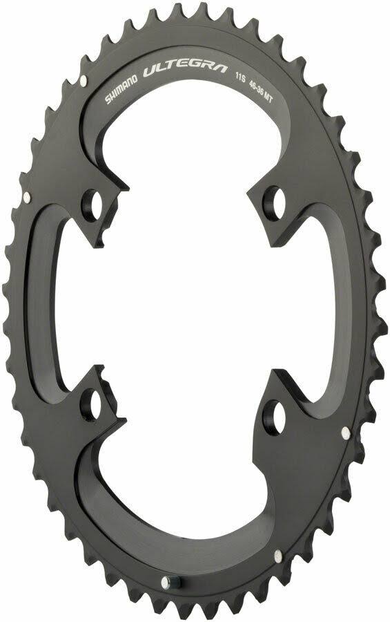 Shimano Ultegra FC-R8000 Double Outer Chainring - MT-Type, 11-Speed, 46 Teeth, 4mm x100mm