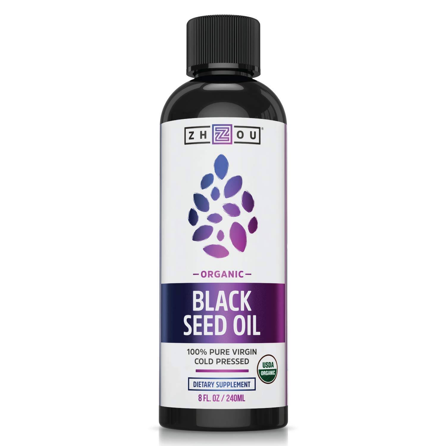 Zhou Nutrition Organic Black Seed Oil - 8oz