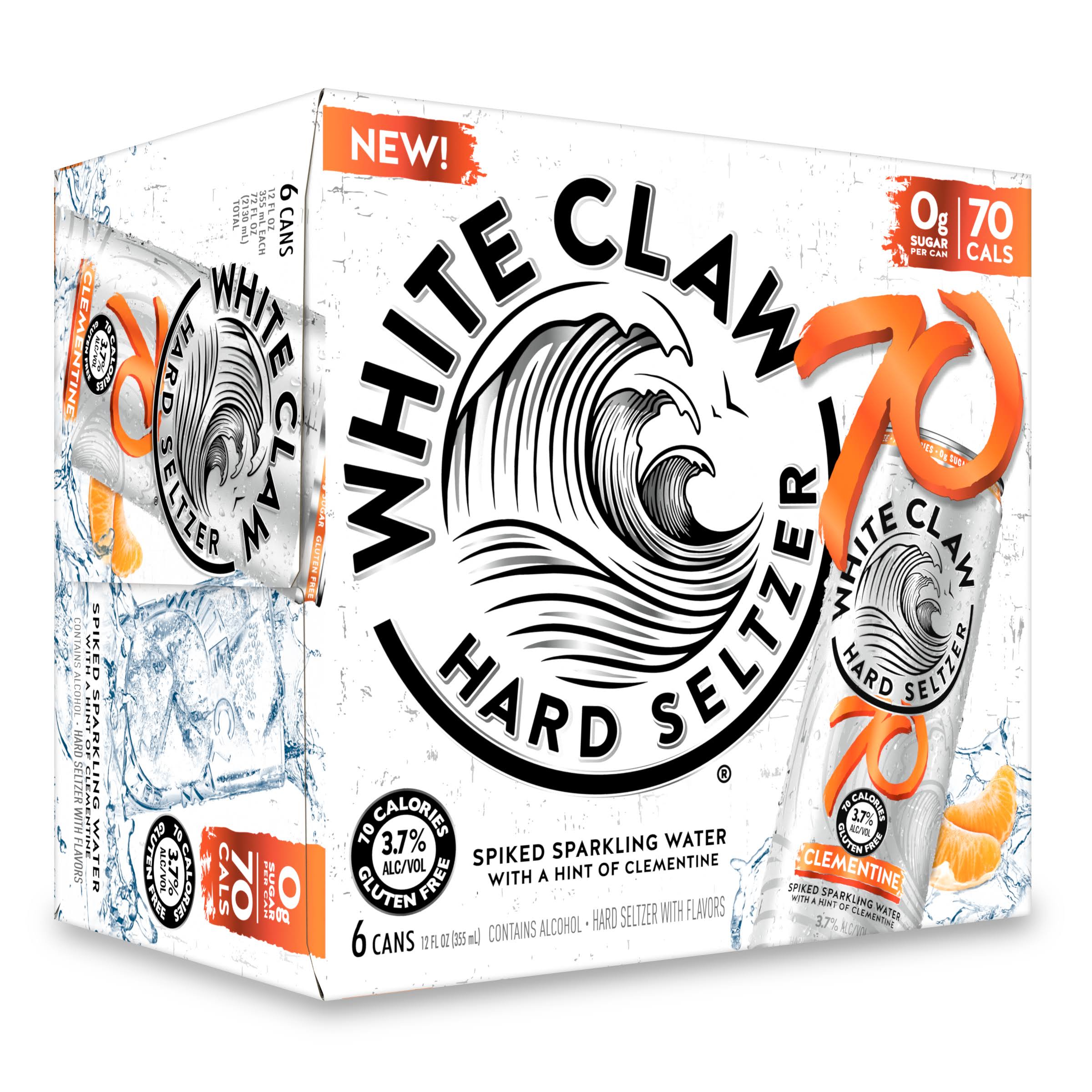 White Claw Hard Seltzer 70 Clementine 12oz Cans