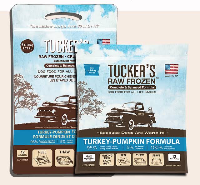 Tucker's Turkey & Pumpkin Raw Frozen Dog Food 20lb