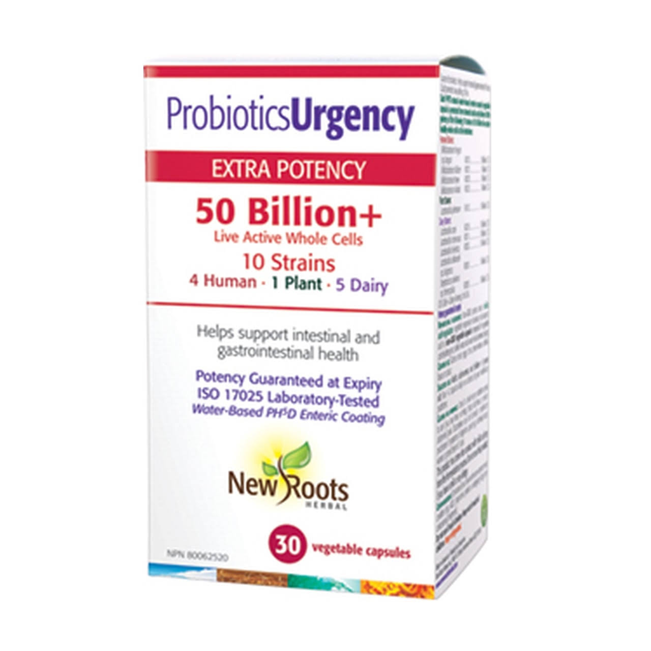 New Roots Probiotics Urgency 50 Billion 30 Veggie Caps