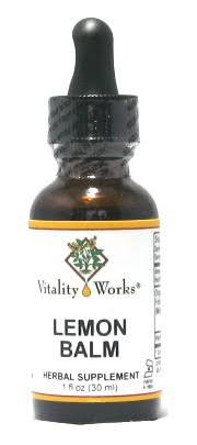 Vitality Works Lemon Balm - 1 oz - Liquid