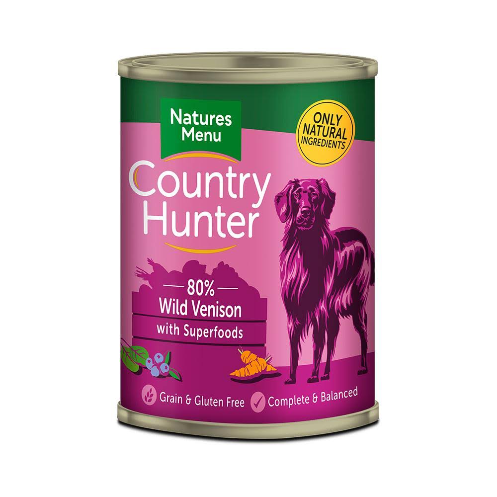 Natures Menu Country Hunter Dog Cans Venison 400 gr