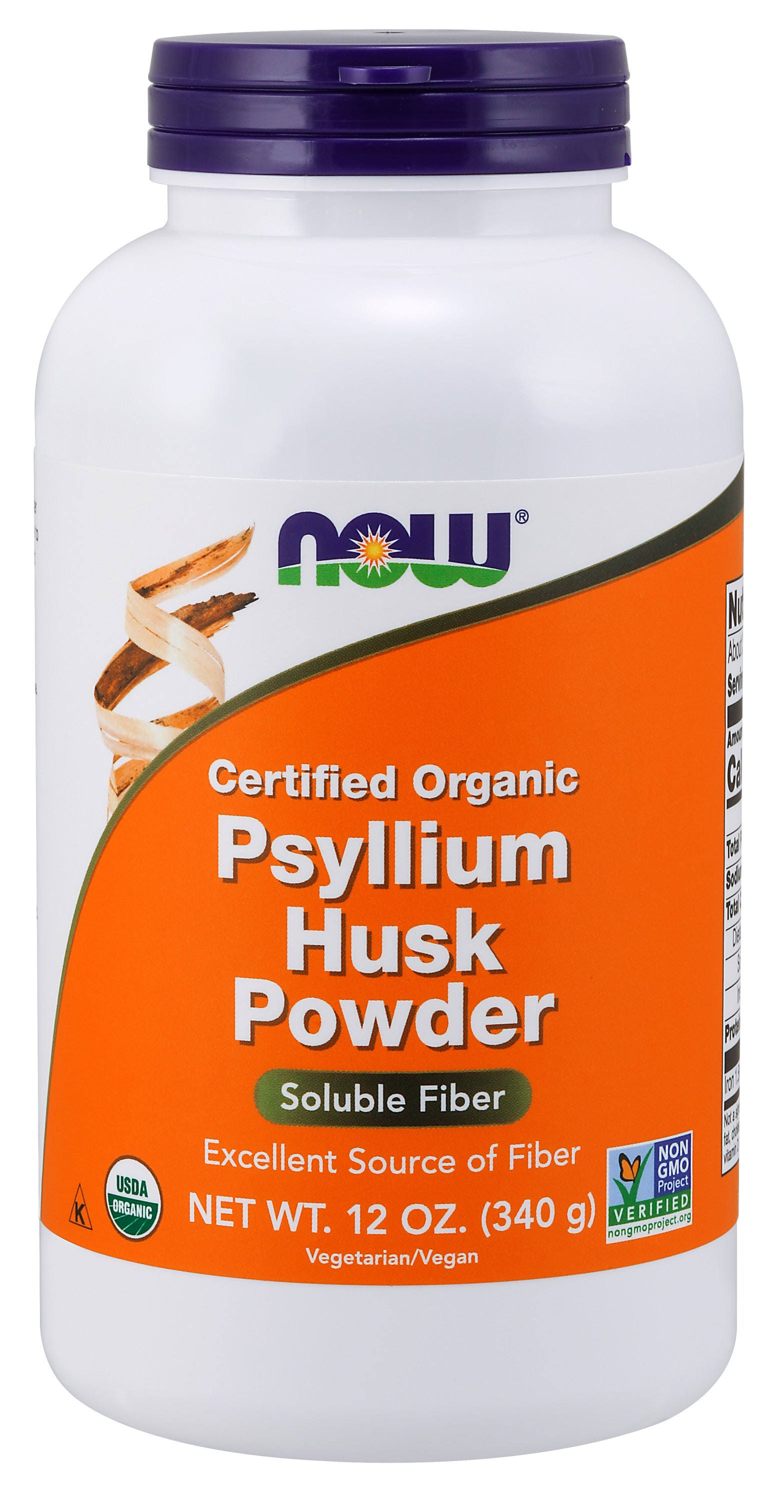 Now Foods Psyllium Husk Powder Supplement - 340g