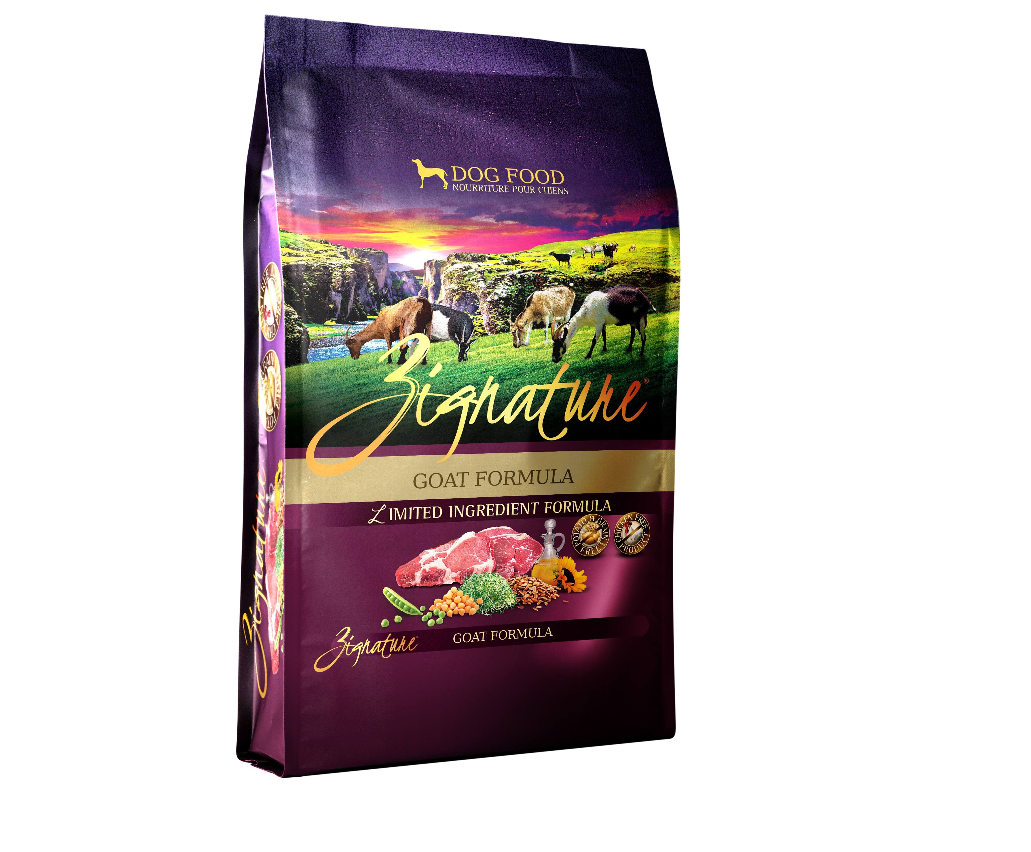 Zignature Goat Limited Ingredient Formula Dry Dog Food, 4 lbs