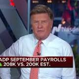 ADP report shows 208K jobs added in September, slightly higher than expected