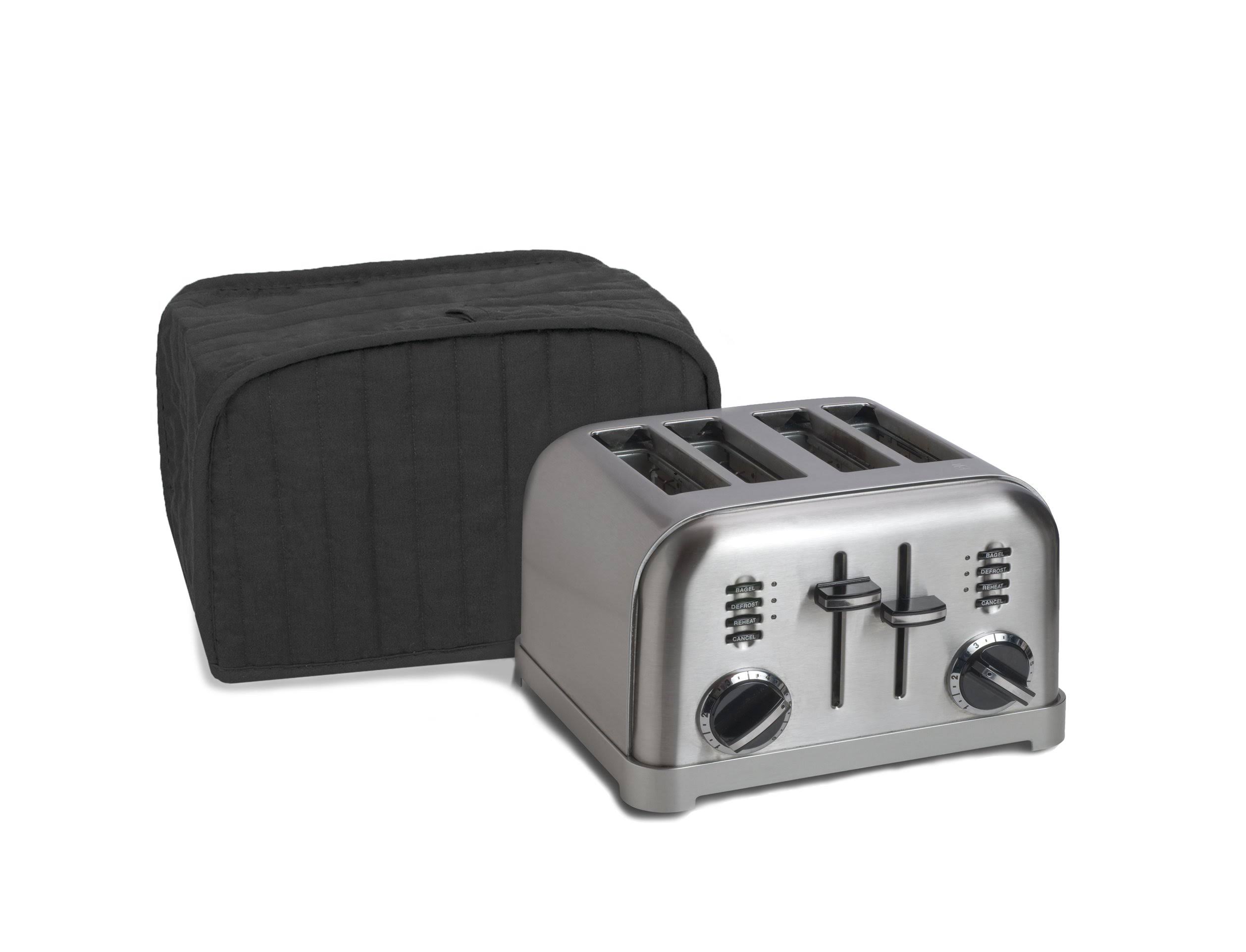 Ritz 08014 Quilted Four Slice Toaster Cover, Black