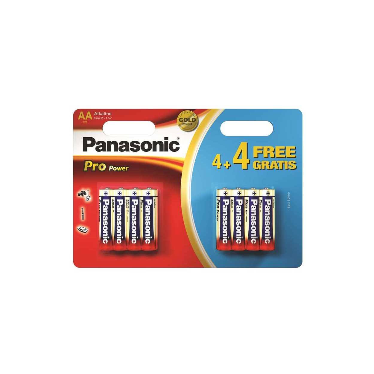 Panasonic Pro Power Advanced Long Lasting Energy AA Batteries - 8pk