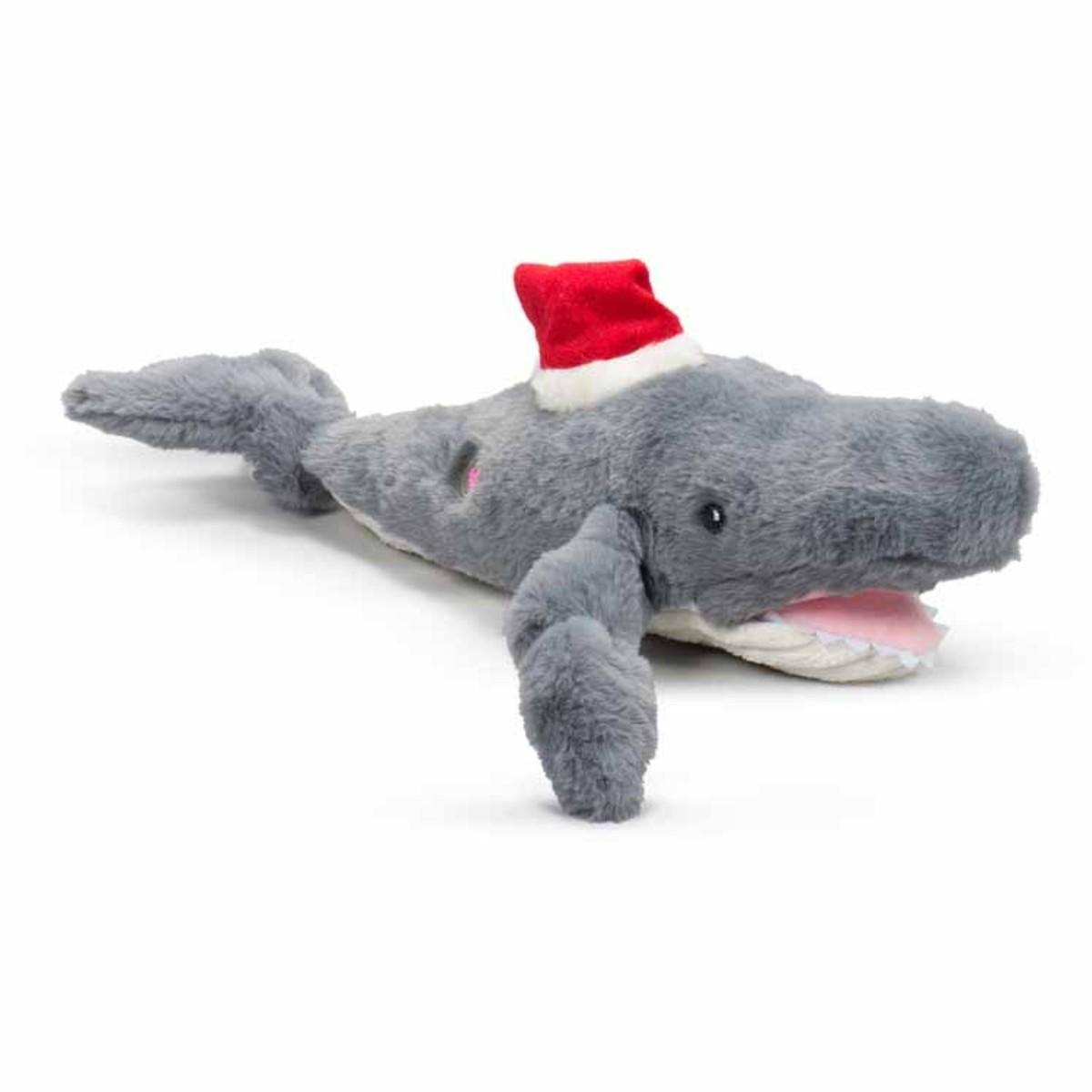 HuggleHounds Whale of A Santa Knottie Dog Toy / Large