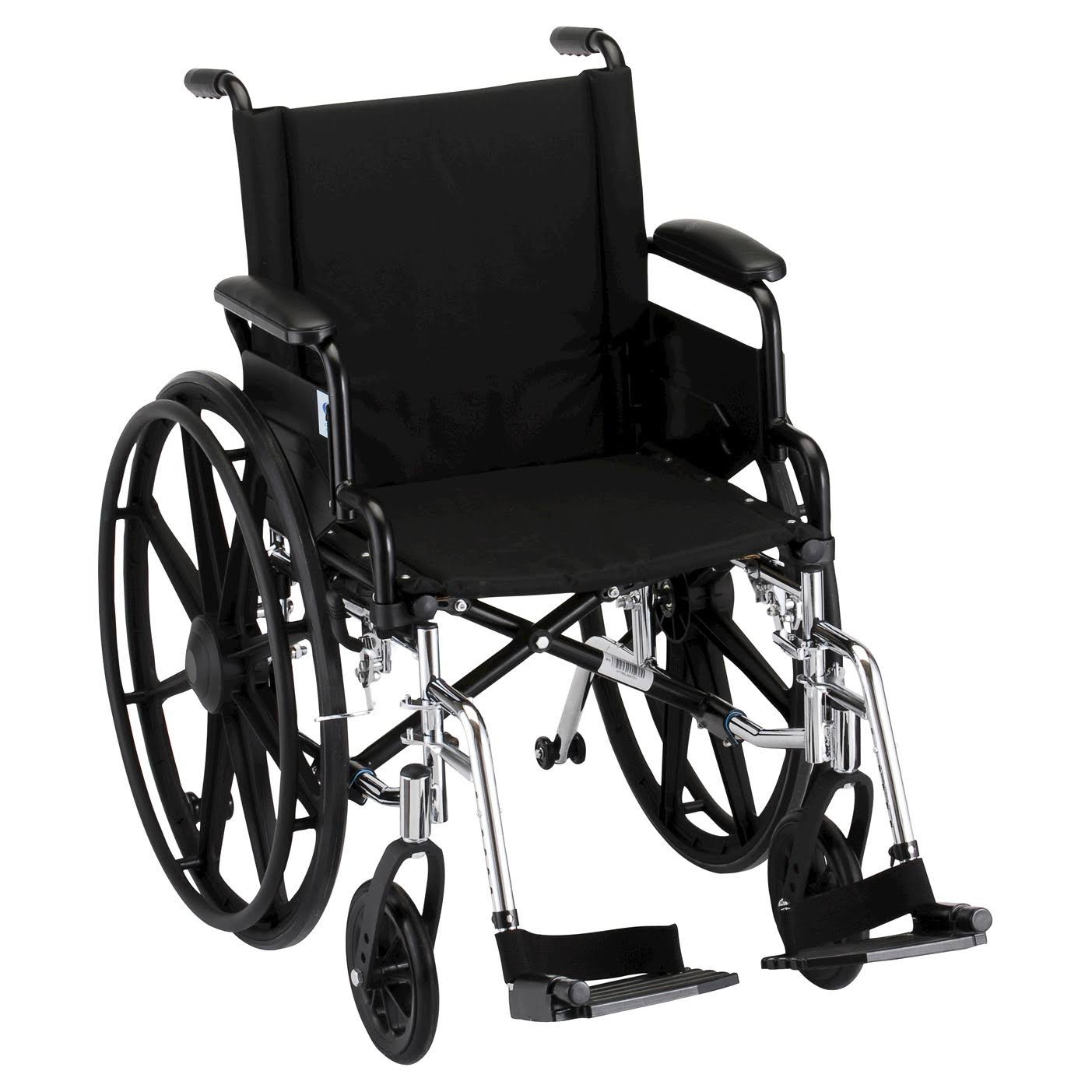 NOVA Medical Products Lightweight Wheelchair - Black, 18"