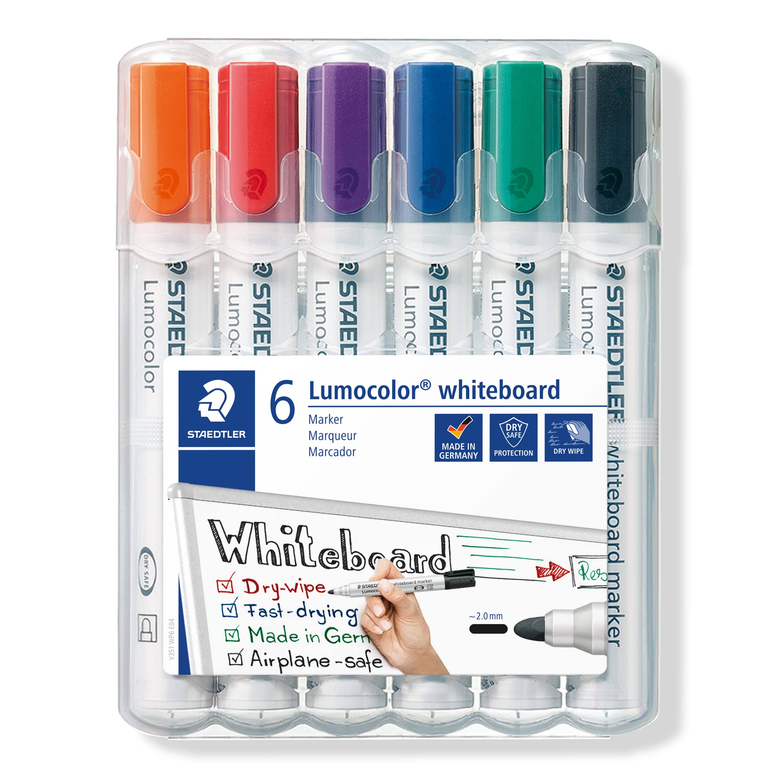 Staedtler Lumocolor Whiteboard Marker - 6 Pack