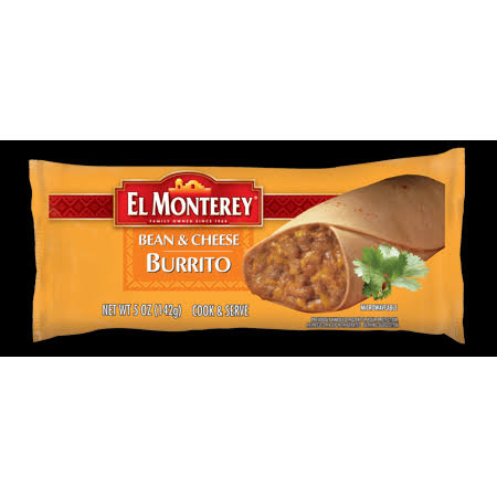 El Monterey Bean & Cheese Burrito, 5-Ounce (24 Count)