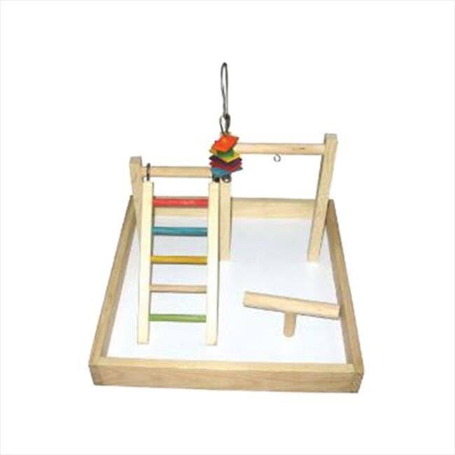 A&E Cage Wood Tabletop Play Station - 17"x17"x12"