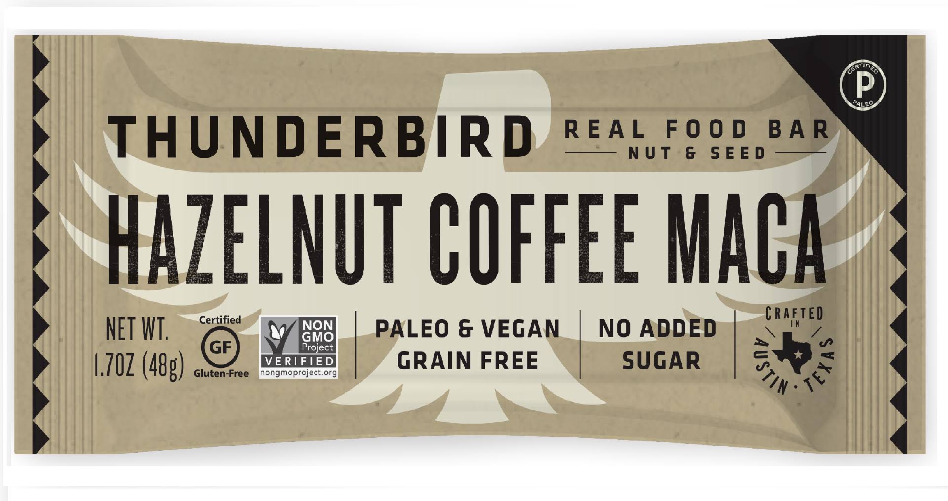 Thunderbird Energetica Hazelnut Coffee Maca Bar, 1.7 oz