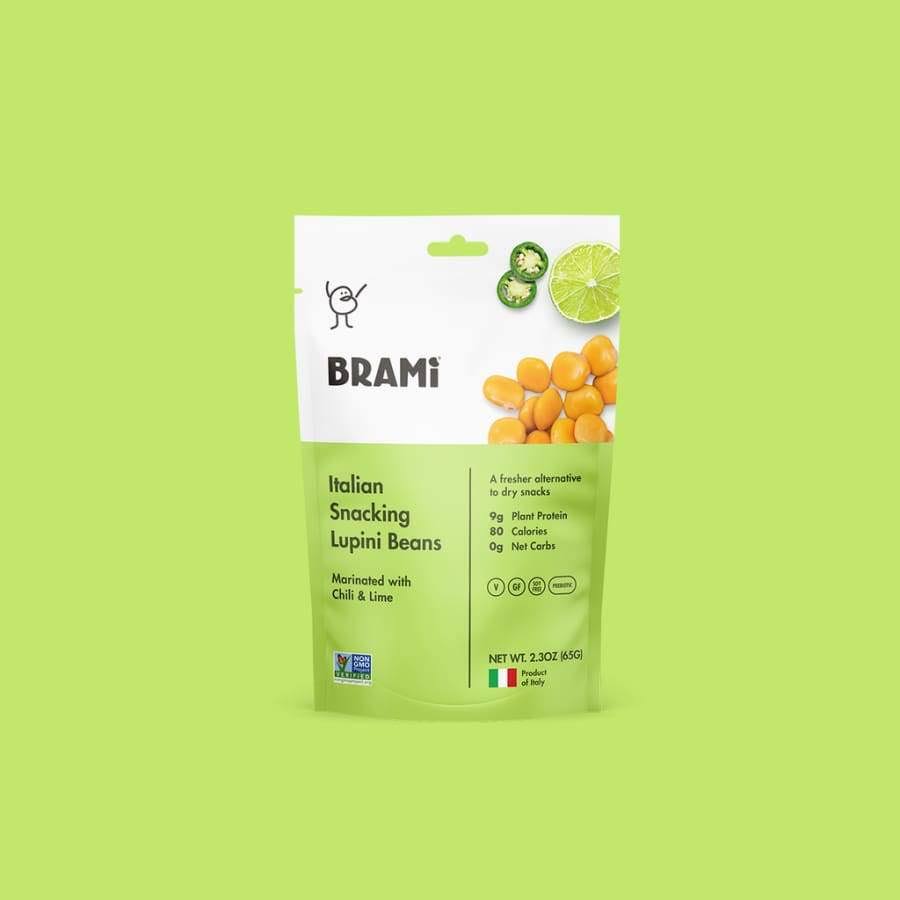 Brami Lupini Bean Snacks - Chili & Lime, 1-Pack / Single Serve (2.3oz)