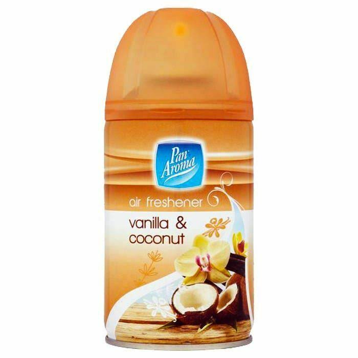 Pan Aroma Vanilla Coconut Air Freshener Refill 250ml Home Fragrance Spray Scent