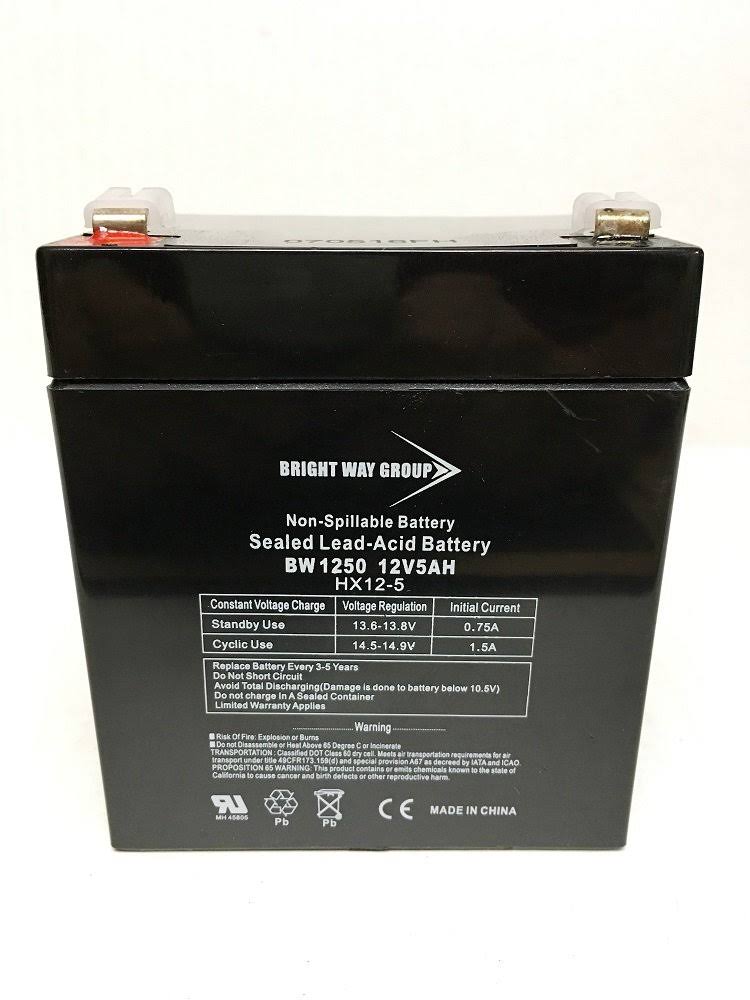 Bright Way Group BW 1250 - F2 - 12V 5Ah SLA Battery