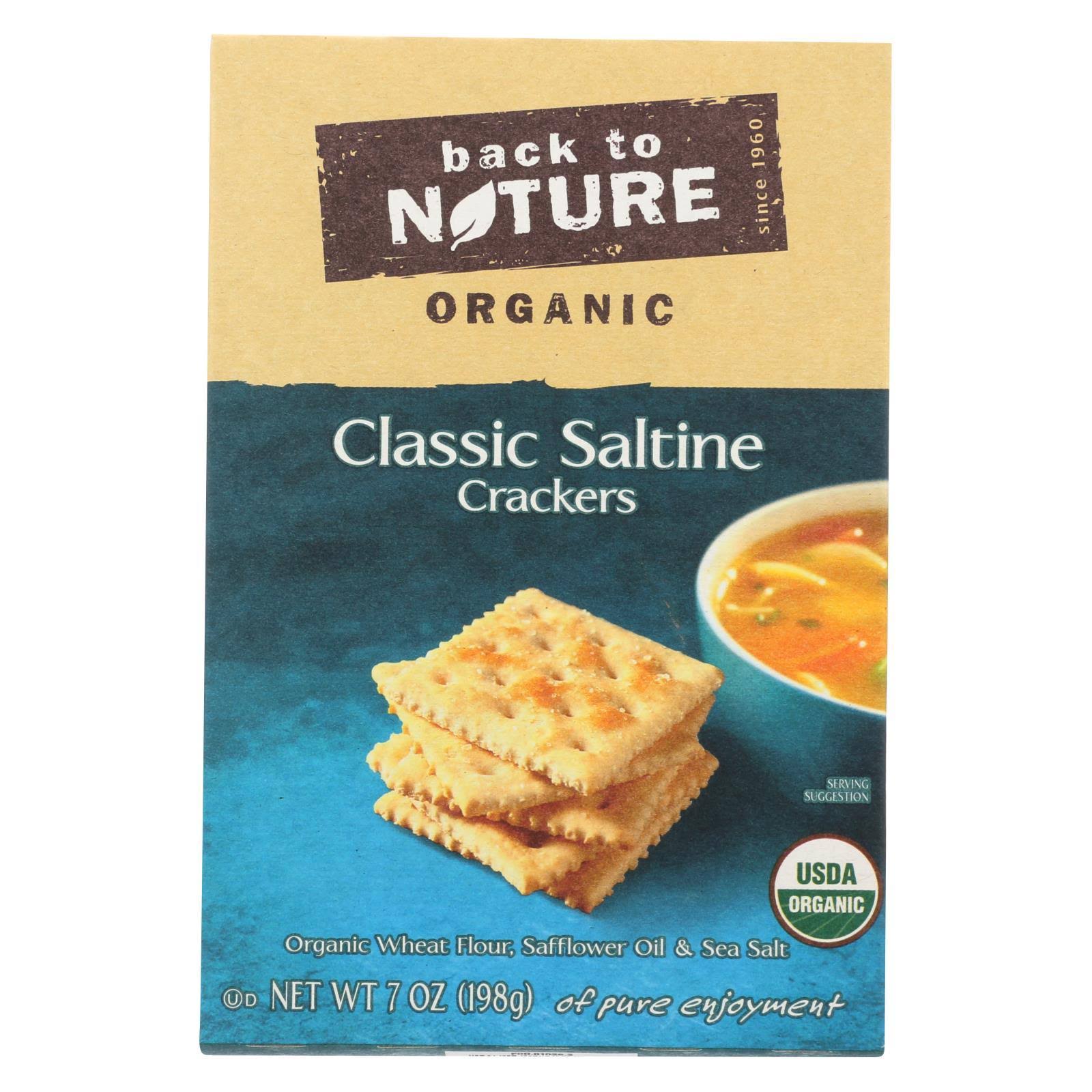 Back to Nature Organic Classic Saltine Crackers - 7 oz