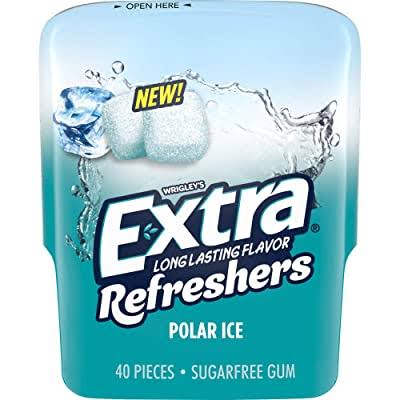 Extra Extra Refreshers Chewing Gum, Polar Ice, 40 Count