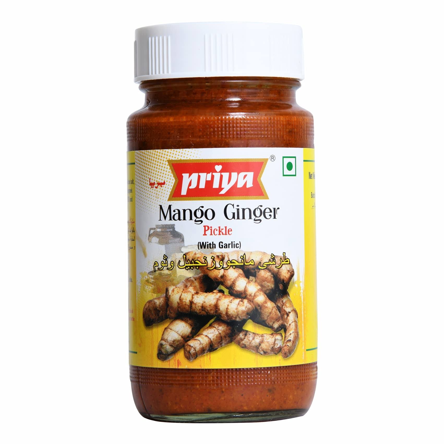 Priya Mango Ginger Pickle with Garlic - 300g