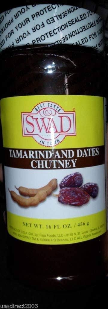 Indian Groceries, Swad Tamarind & Dates Chutney - 16oz., 456g.