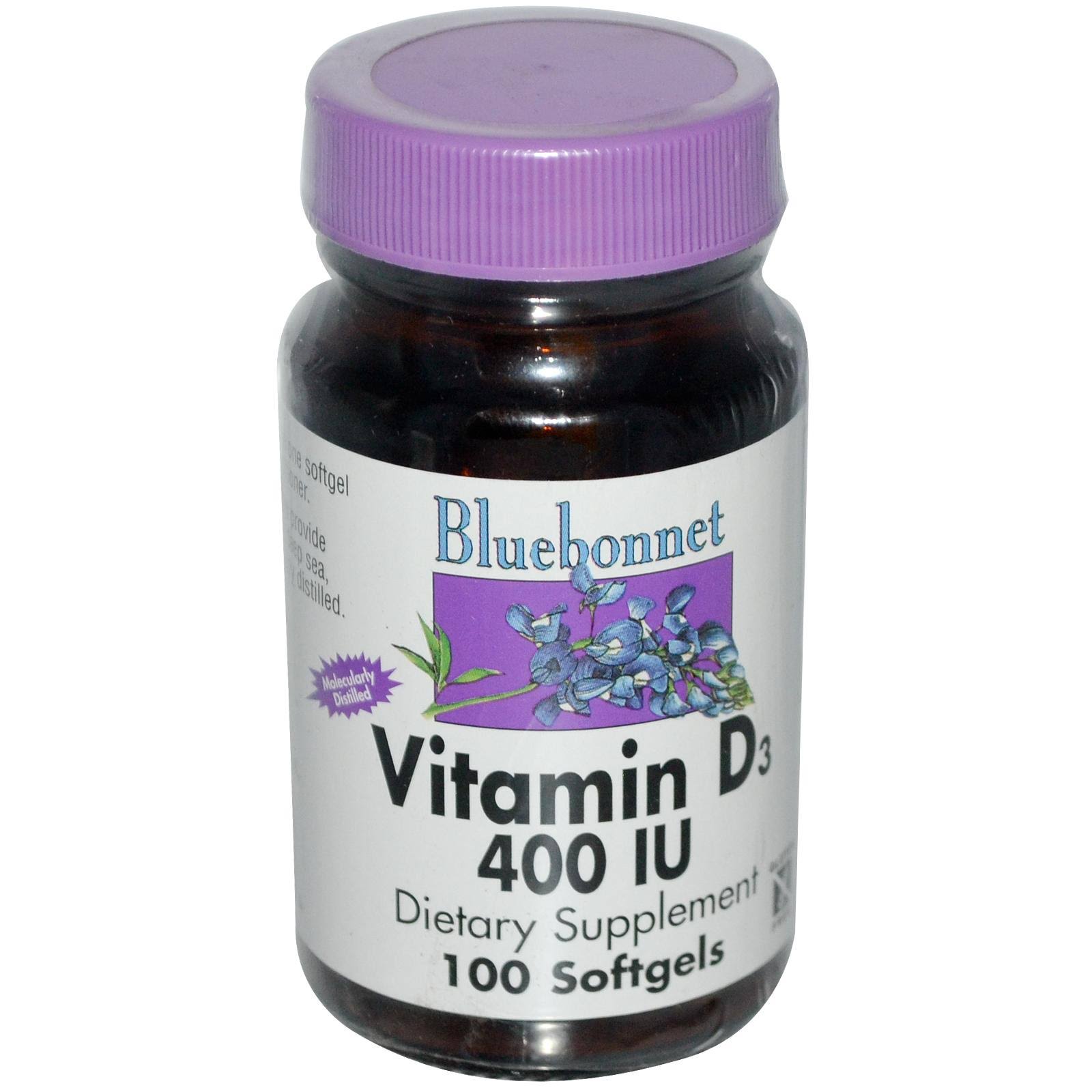Bluebonnet Vitamin D3 400 IU - 100 Softgels/
