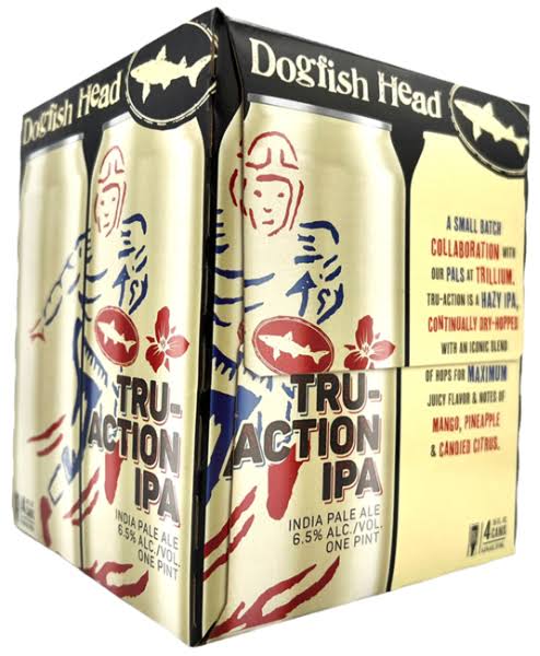 Dogfish Head Beer, Tru-Action IPA - 4 pack, 16 fl oz cans