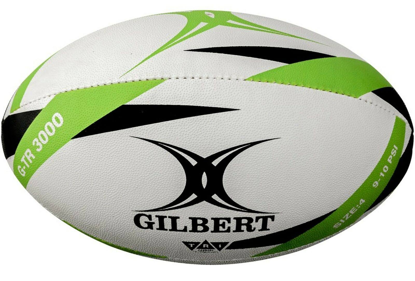 Gilbert Rugby Ball - White/Green
