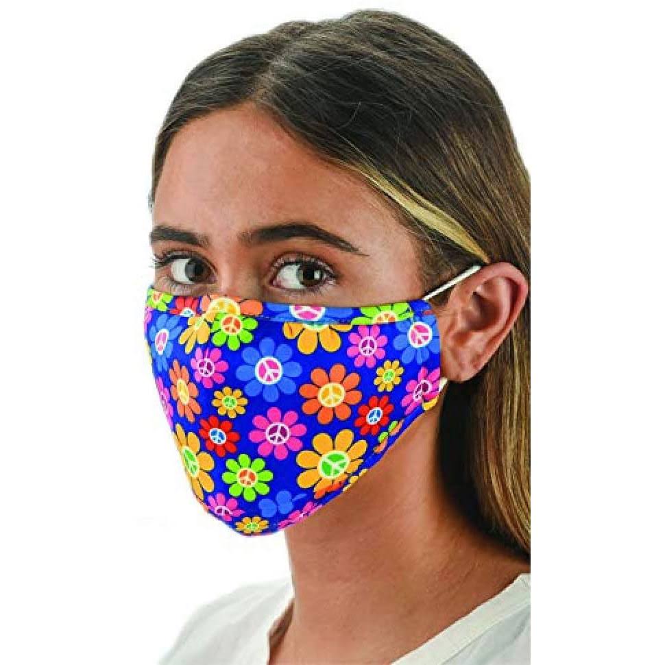 Snoozies-Adult Face Mask w/Filters-HALF PRICE Daisy