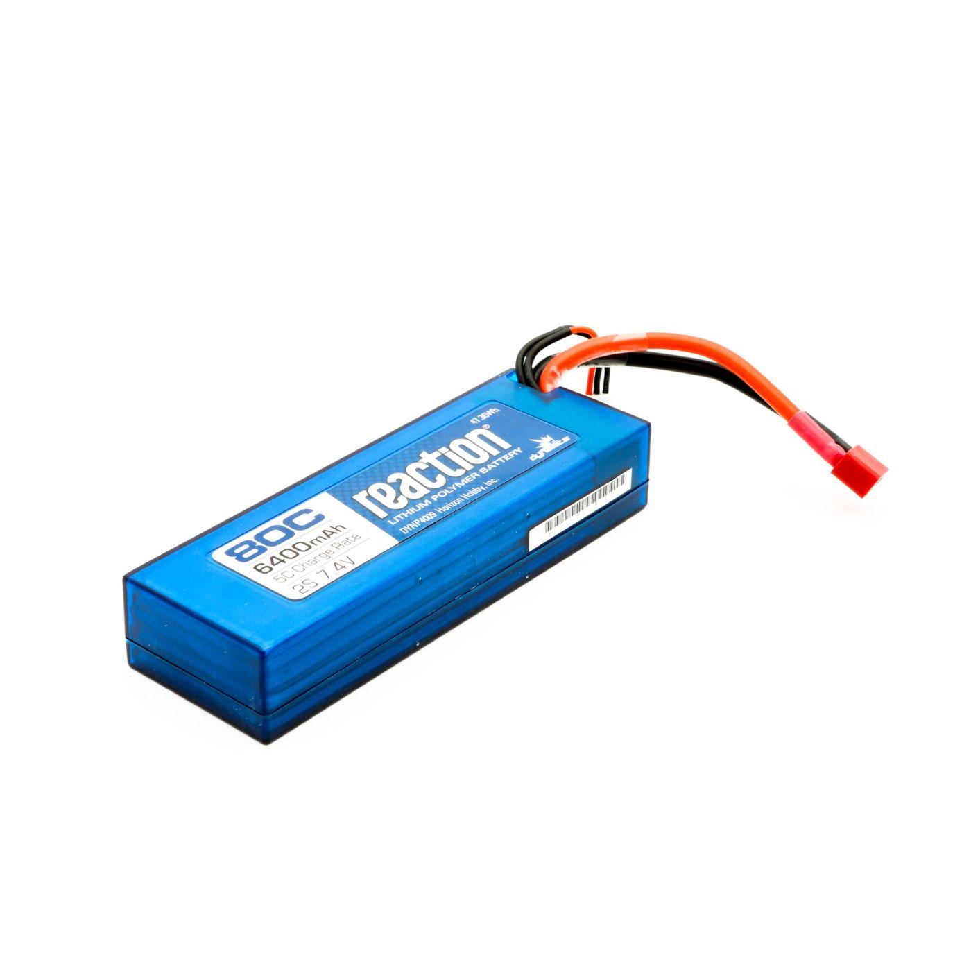 Dynamite Reaction Hardcase Lipo Battery - 7.4V, 6400 mah