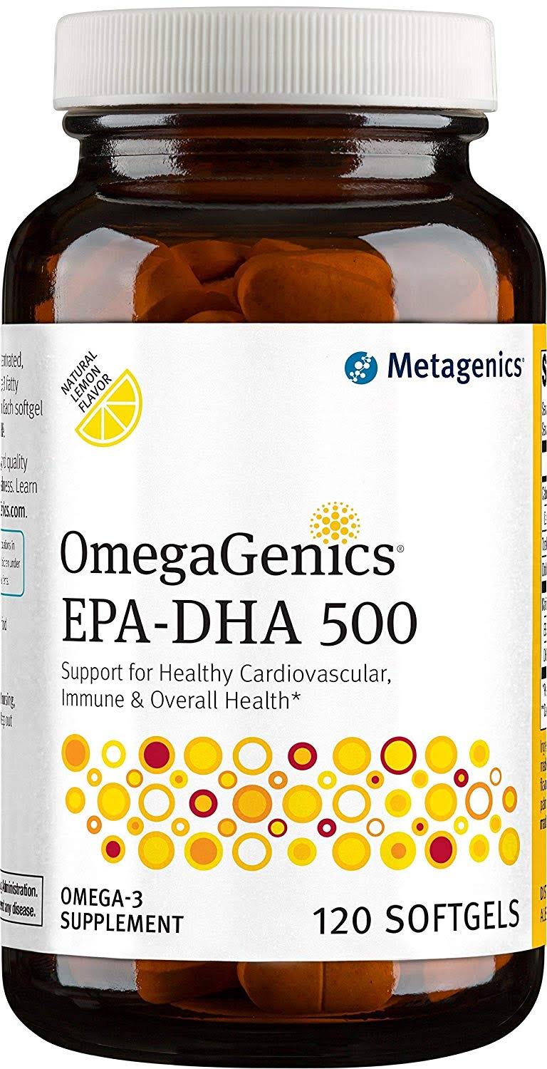 Metagenics OmegaGenics Epa-dha 500 Dietary Supplement - Lemon, 120ct