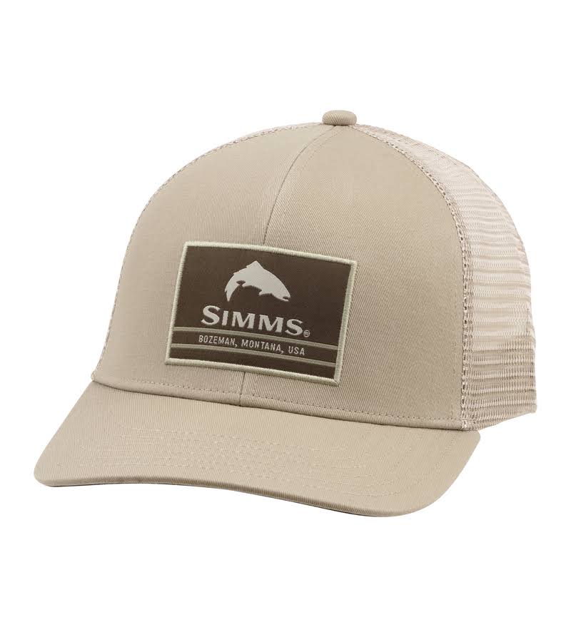 Simms Trout Icon Trucker Hat/Tan