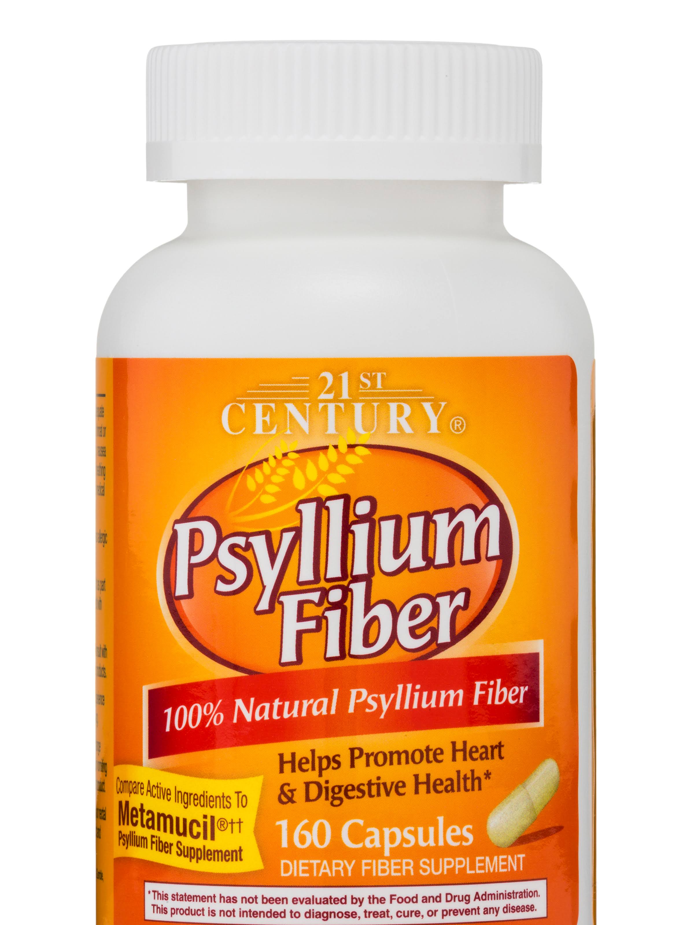 21st Century Psyllium Fiber Supplement - 160ct