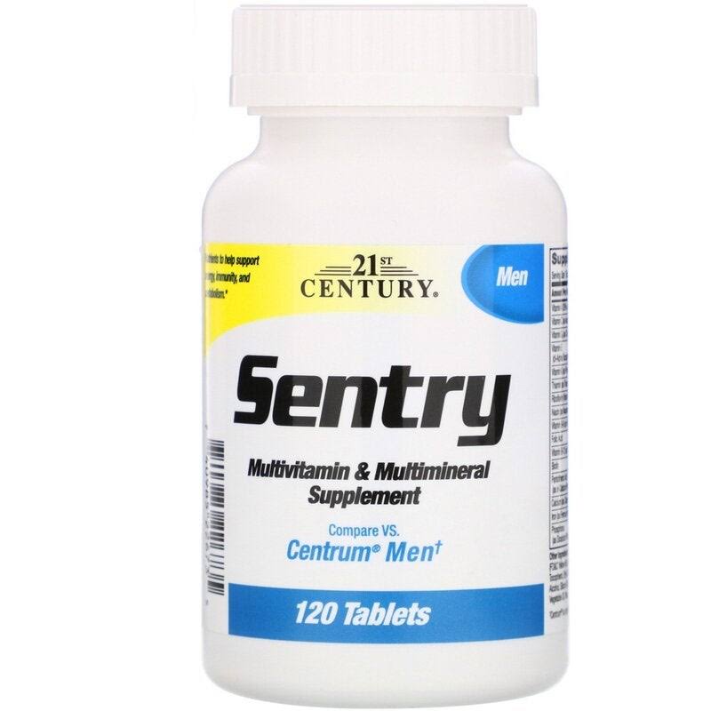 21st Century Sentry Men Multivitamin and Multimineral Supplement - 120 Tablets