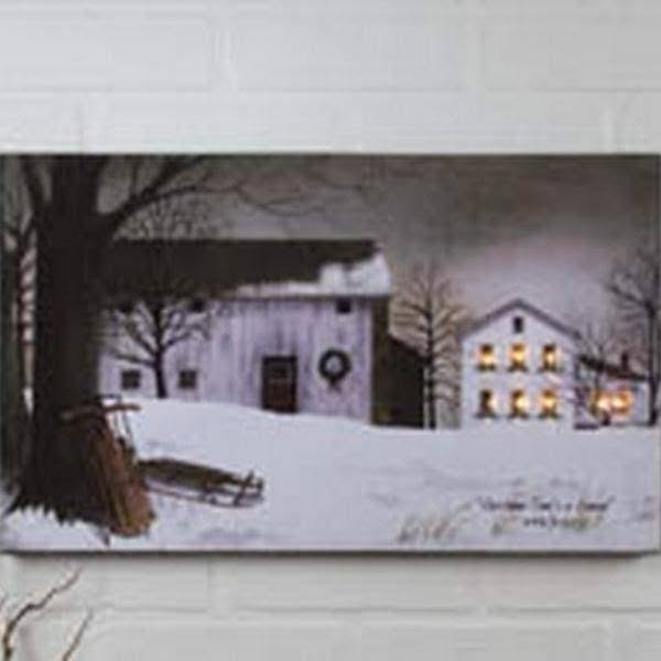 Timeless by Design 72099 - 12" x 20" x .75" Christmas Time Battery Operated LED Lighted Canvas (Batteries Not Included)