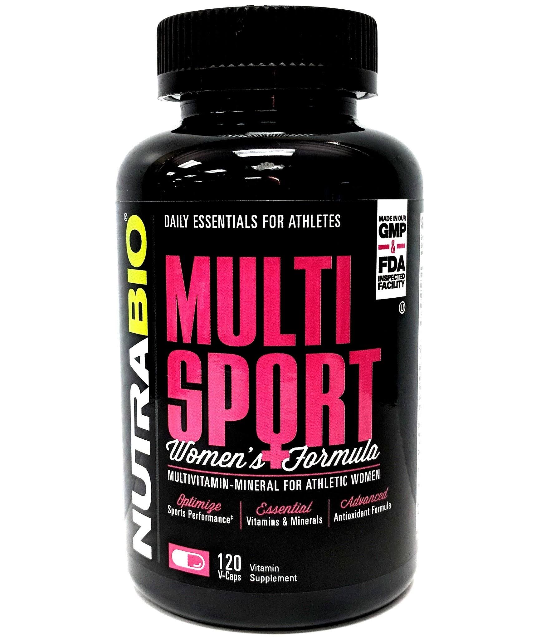 NutraBio Multi Sport for Women Supplement - 30 Servings