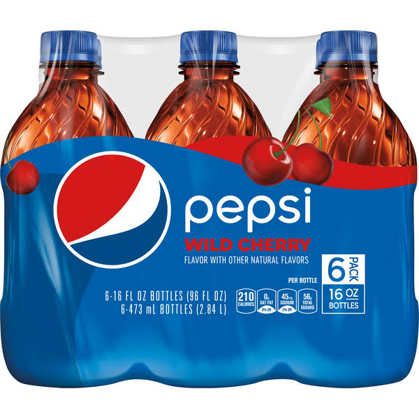Pepsi Wild Cherry Cola - 16oz, 6pk