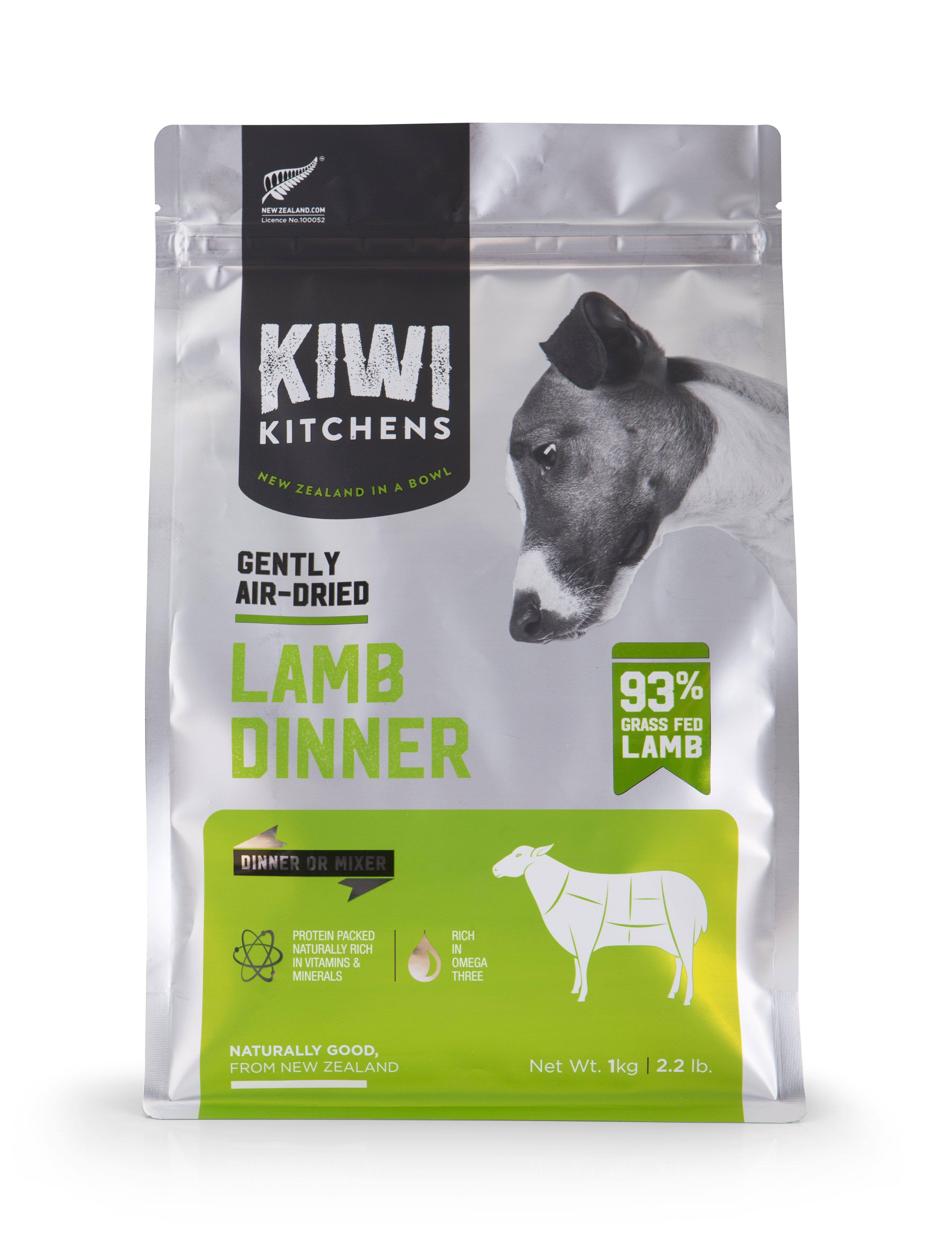 Kiwi Kitchens Lamb Dinner Air Dried Dog Food, 4.4-lb