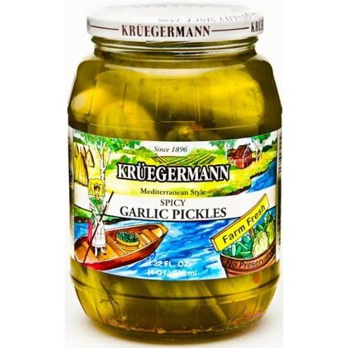 Kruegermann Spicy Garlic Pickles 32oz
