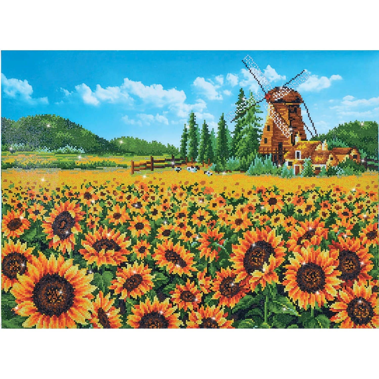 Diamond Dotz Sunflower Windmill
