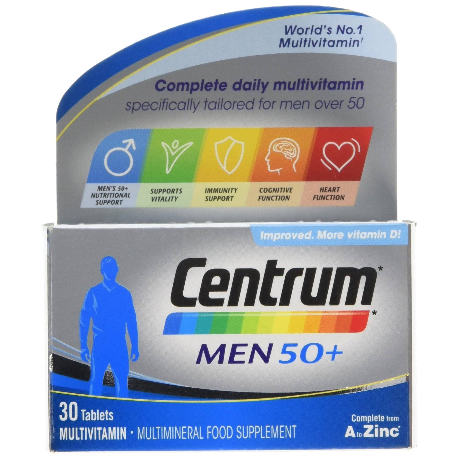 Centrum Men 50+ Multivitamin Tablets - x30