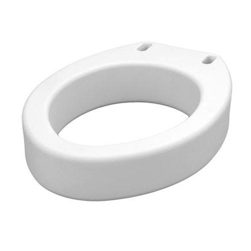 Nova Elongated Hinged Toilet Riser - White