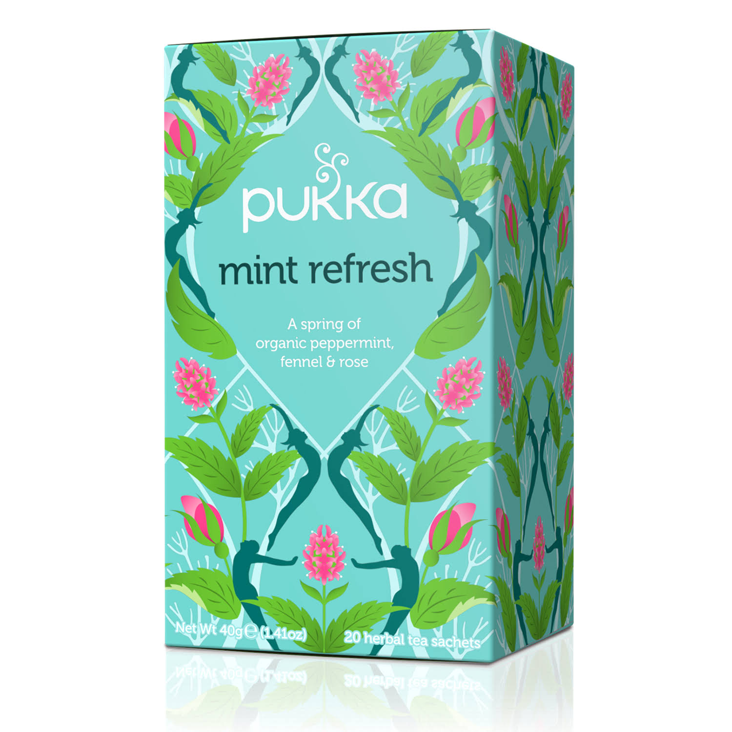 Pukka Organic Herbal Tea - Mint Refresh, 20 Tea Sachets, 40g